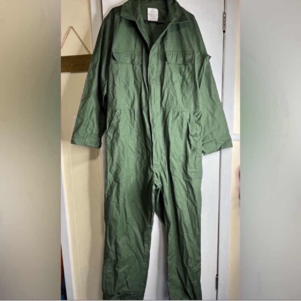 Vintage Army Green Military Coveralls